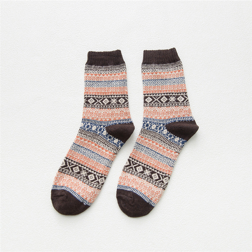 Warm Men Crew Socks Autumn Winter Rabbit Wool Socks For Men 